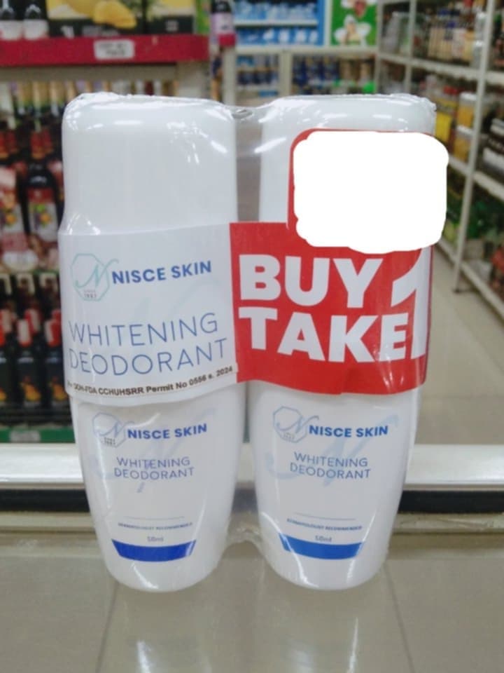 Nisce skin Whitening Deodorant (2 Bottles x 50ml) Buy 1 Get 1 Free
