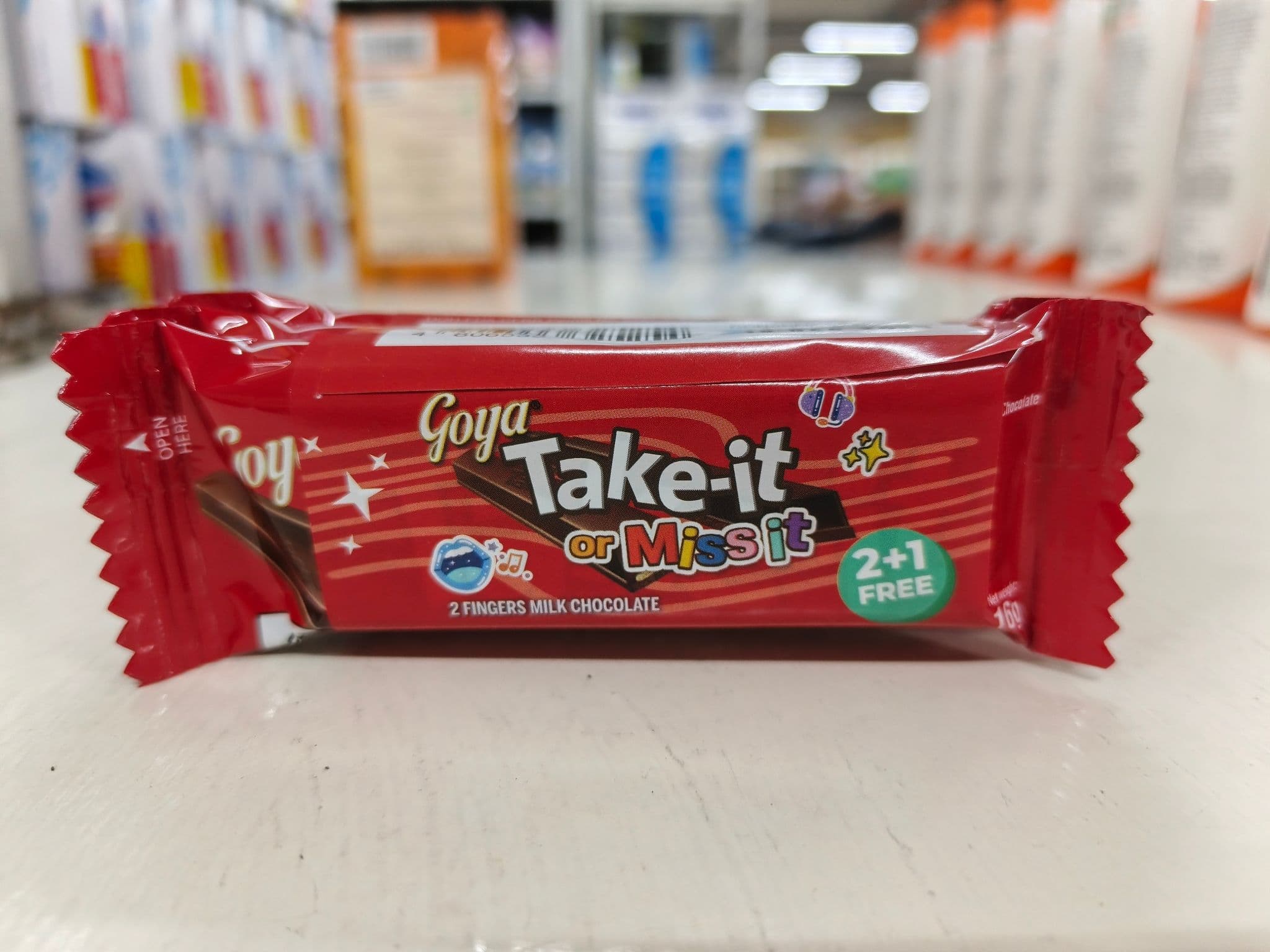 Goya Take-it 2 Fingers Milk Chocolate ( Buy 2 Get 1 Free)