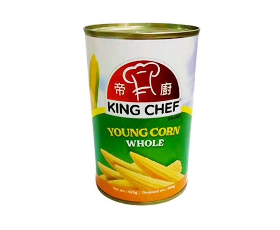 King Chef Young Corn Whole 425g