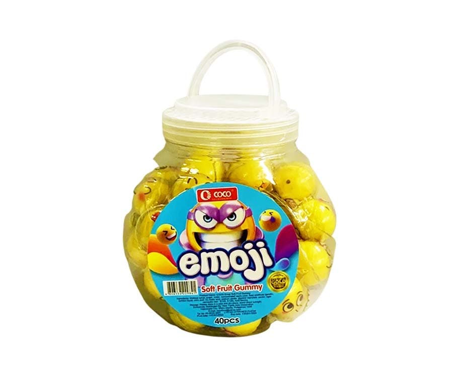 Coco Emoji Soft Fruit Gummy 40 Pieces