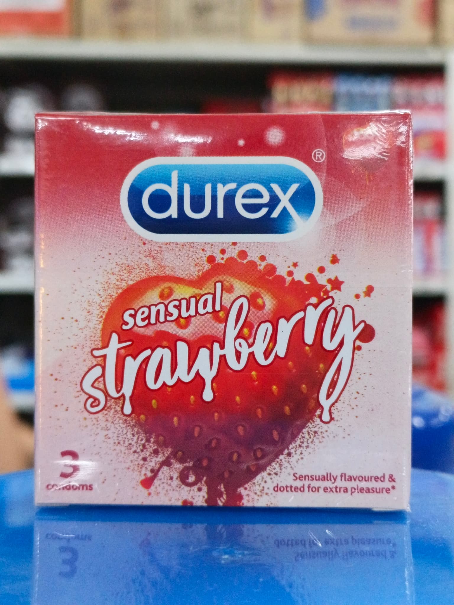 Durex Sensual Strawberry 3 Condoms