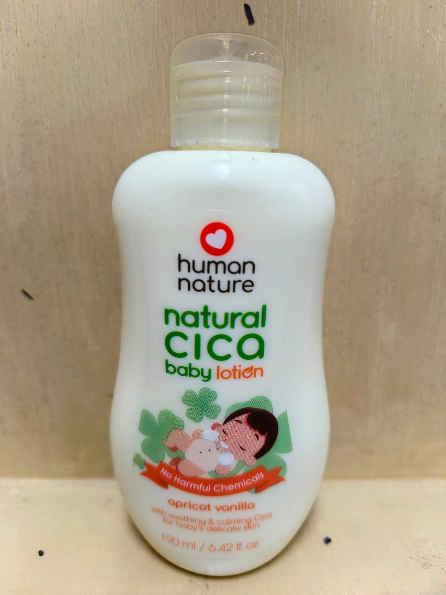 Human Nature Natural Cica Baby Lotion Apricot Vanilla 190ml
