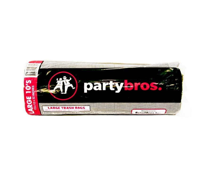 Party Bros. Trash Bag Large 10 Pieces