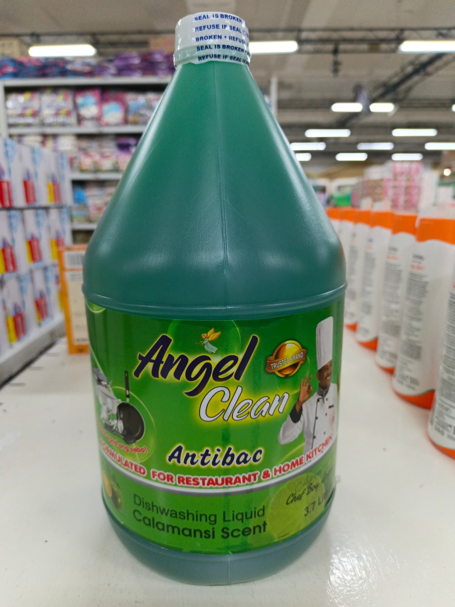 Angel Clean Antibac Calamansi Scent Dishawashing Liquid 3.7L