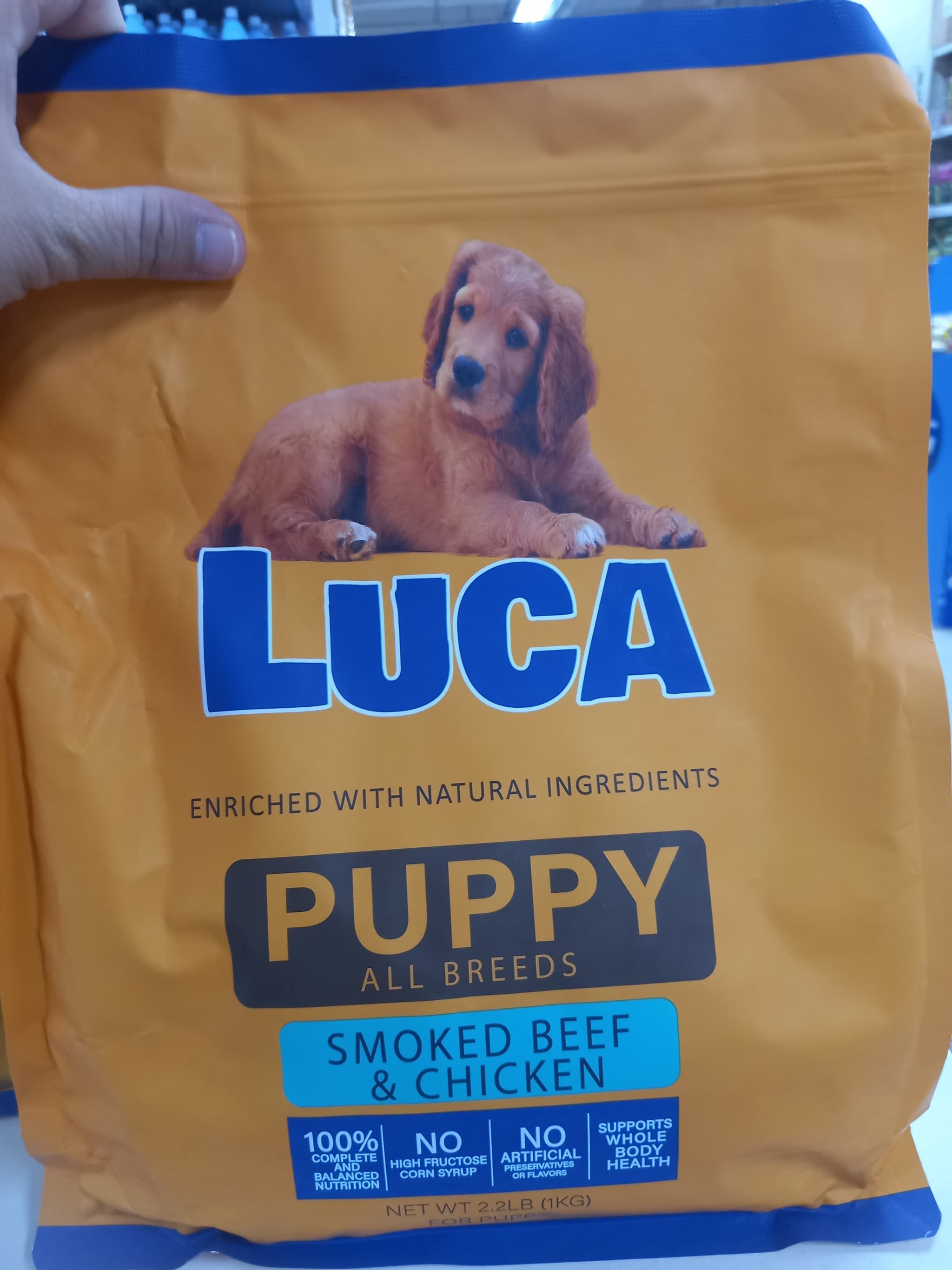 Luca Puppy All Breeds Smoked Beef & Chicken 1kg