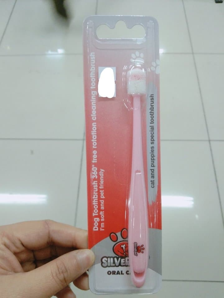 Silver Pet Oral Care Cats and Puppies Special Toothbrush 360°