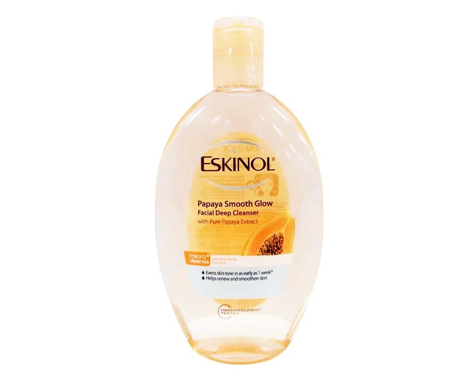 Eskinol Papaya Smooth White Facial Deep Cleanser With Pure Papaya Extract 135mL