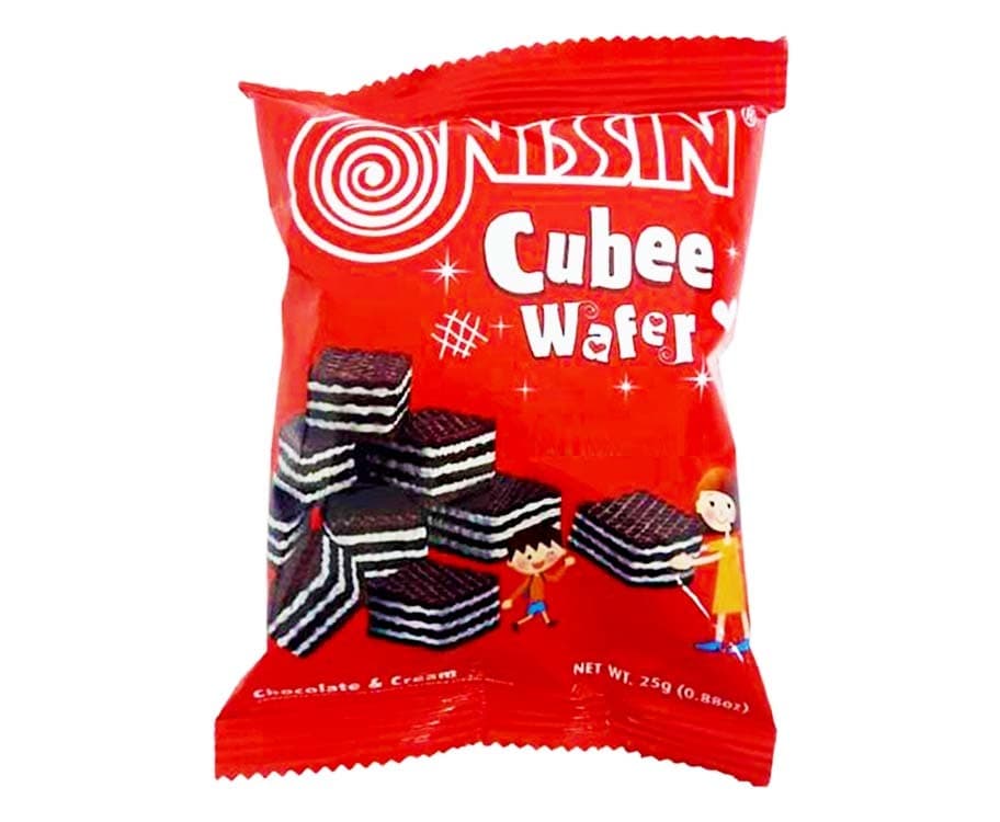 Monde Nissin Cubee Wafer Chocolate & Cream 25g