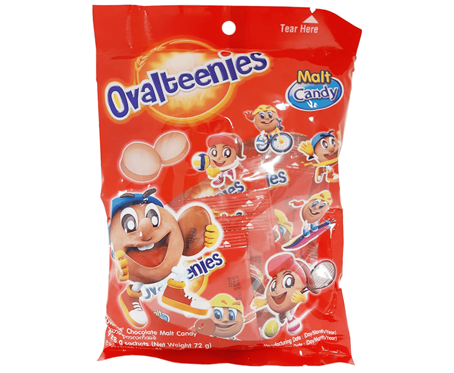 Ovalteenies Malt Candy (9 Packs x 8g)