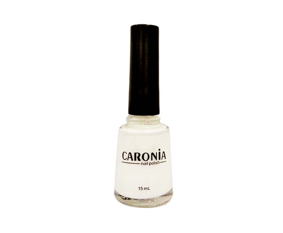 Caronia Nail Polish White Satin Regular 15mL