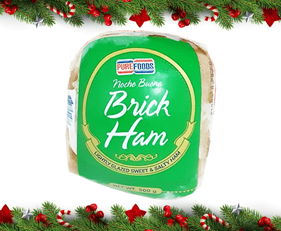 Purefoods Fiesta Ham Noche Buena Brick Ham Lightly Glazed Sweet & Salty Ham 500g