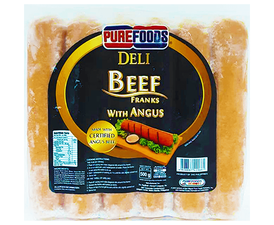 Purefoods Deli Beef Franks With Angus 500g