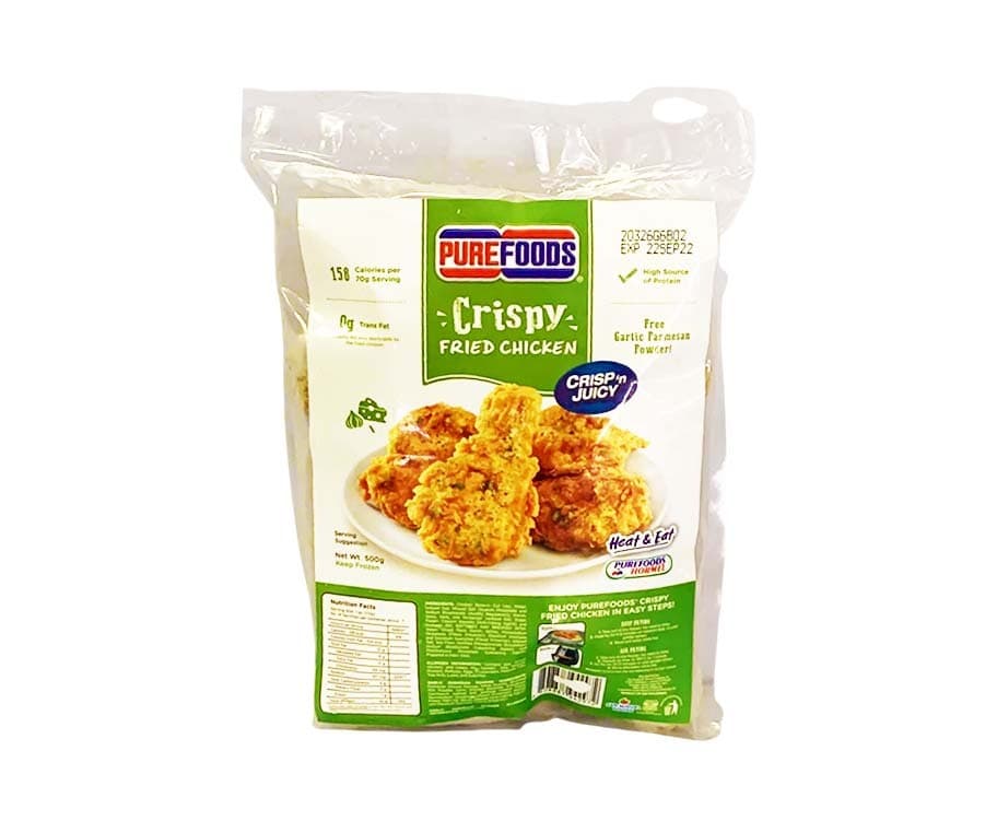 Purefoods Crispy Fried Chicken Crisp 'n Juicy + Free Garlic Parmesan Powder 500g