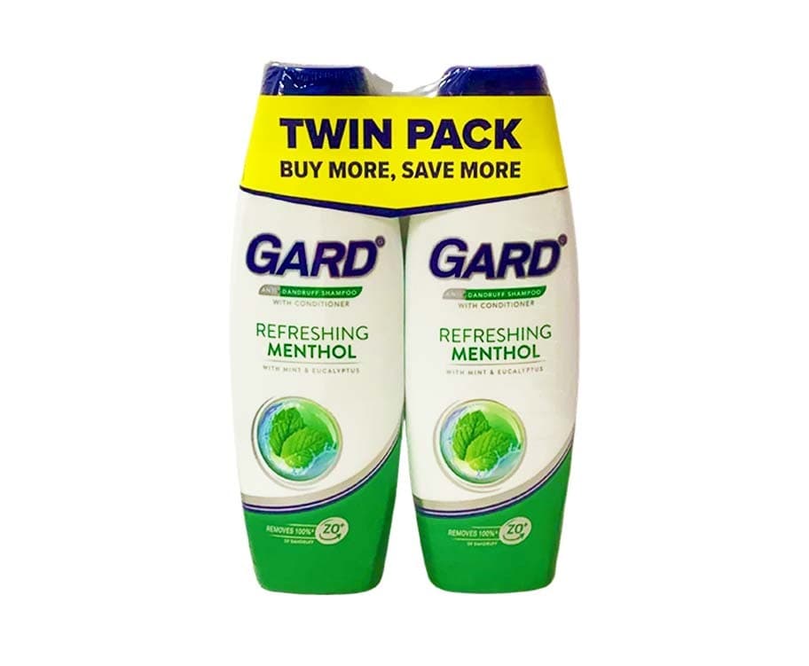 Gard Anti-Dandruff Shampoo with Conditioner Refreshing Menthol with Mint & Eucalyptus (2 Packs x 170mL)