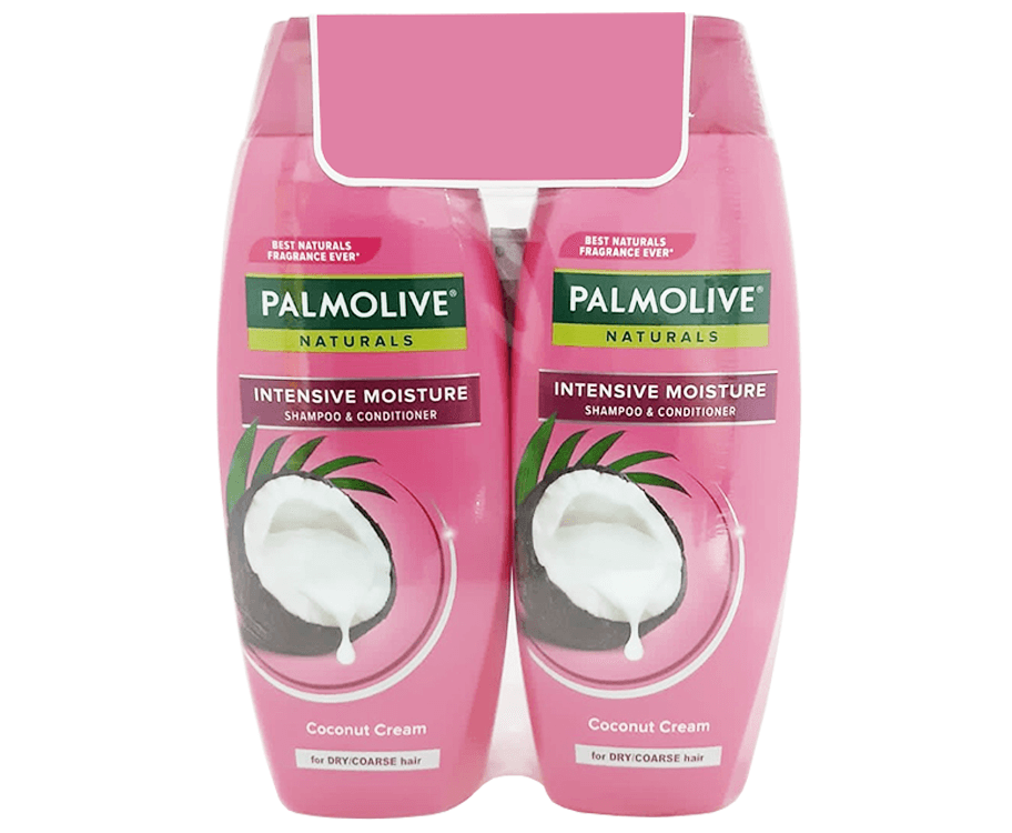 Palmolive Naturals Intensive Moisture Shampoo & Conditioner Coconut Cream (2 Packs x 400mL)