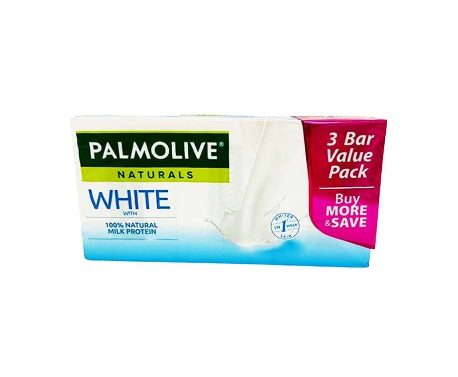 Palmolive Naturals White with 100% Natural Milk Protein Value Pack (3 Packs x 80g)