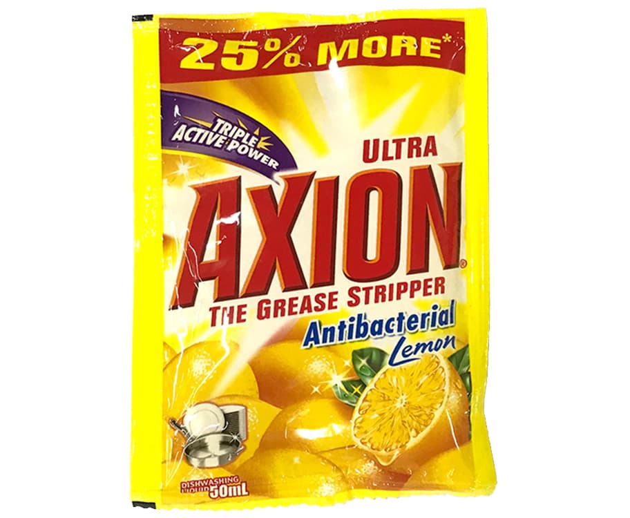 Ultra Axion The Grease Stripper Anti-Bacterial Lemon Dishwashing Liquid 50mL