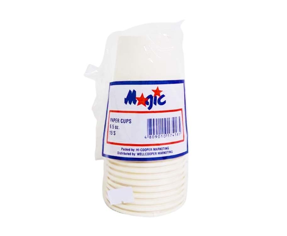 Magic Paper Cups 6.5oz 15 Pieces