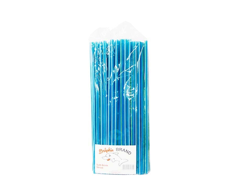 Dolphin Brand Soft Drink Straw 100 Pieces