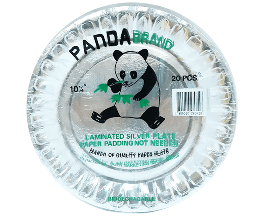Panda Brand Laminated Silver Plate 10 1/4 Inches 20 Pieces