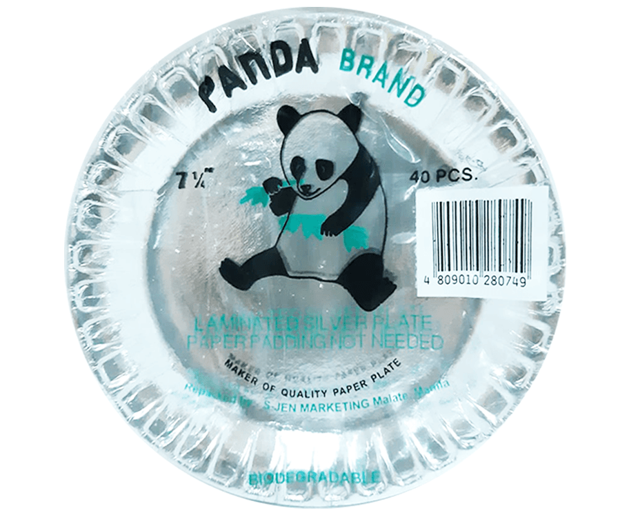 Panda Brand Laminated Silver Plate 7 1/4 Inches 40 Pieces