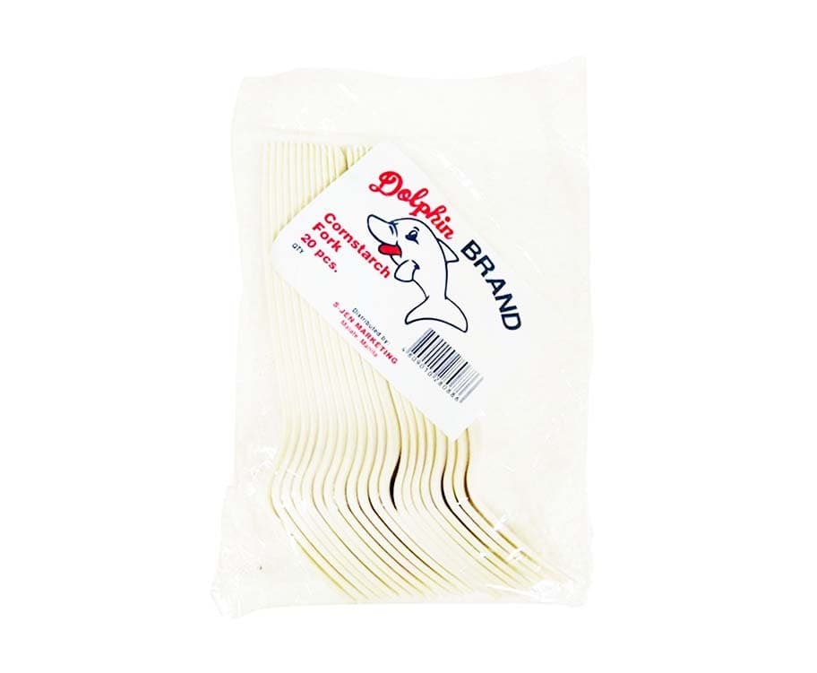 Dolphin Brand Cornstarch Fork 20 Pieces