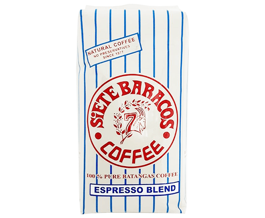 Siete Baracos Coffee 100% Pure Batangas Coffee Espresso Blend 454g