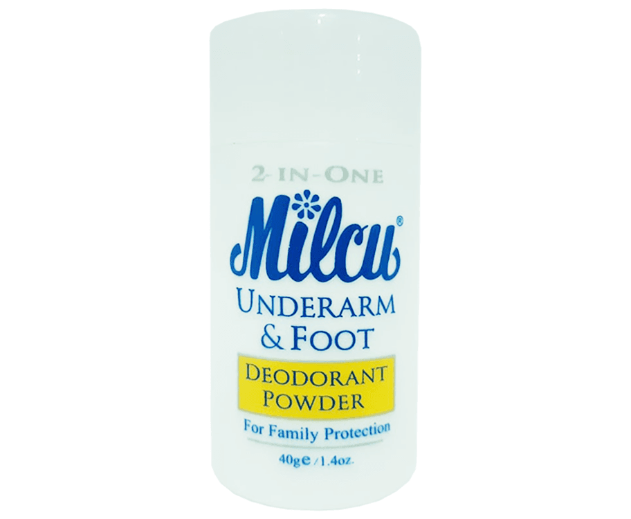 Milcu 2-in-One Underarm & Foot Deodorant Powder 40g