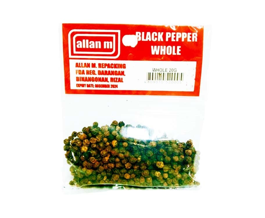 Allan M Black Pepper Whole 20g