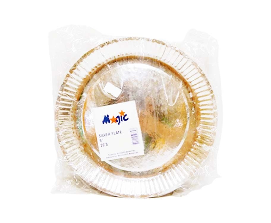 Magic Silver Plate 9" 20 Pieces
