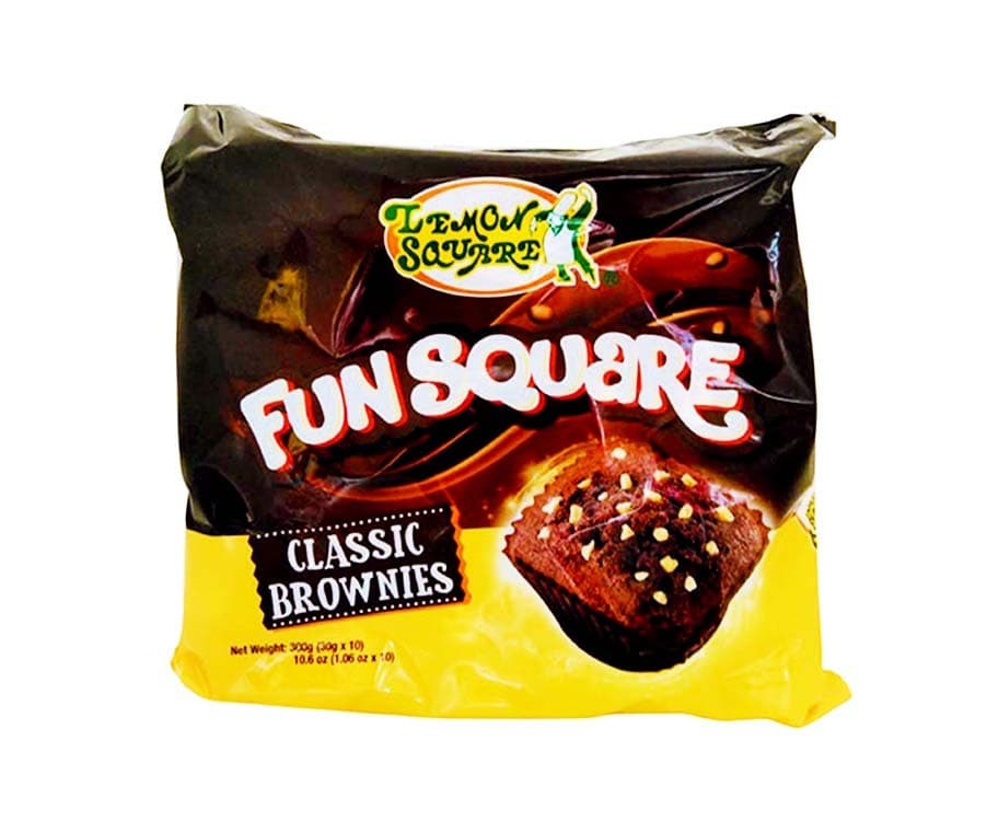 Lemon Square Fun Square Classic Brownies (10 Packs x 30g) 300g