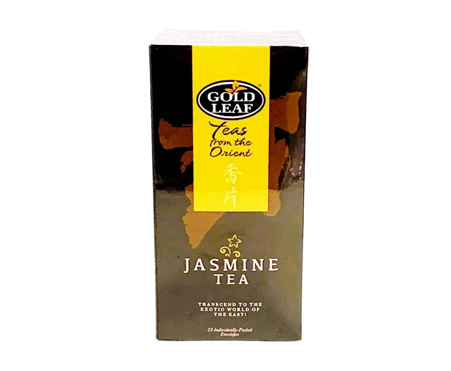 Gold Leaf Teas from the Orient Jasmine Tea 25 Individually-Packed Envelopes 50g