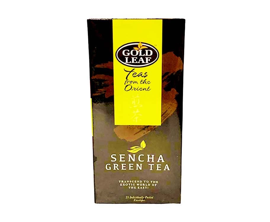 Gold Leaf Sencha Green Tea 25 Individually-Packed Envelopes 50g
