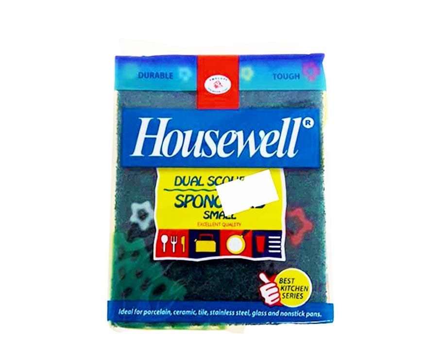 Housewell Dual Scouring Sponge Pad Small