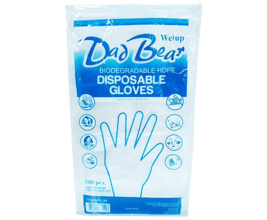 Welup Dad Bear Disposable Gloves 100 Pieces