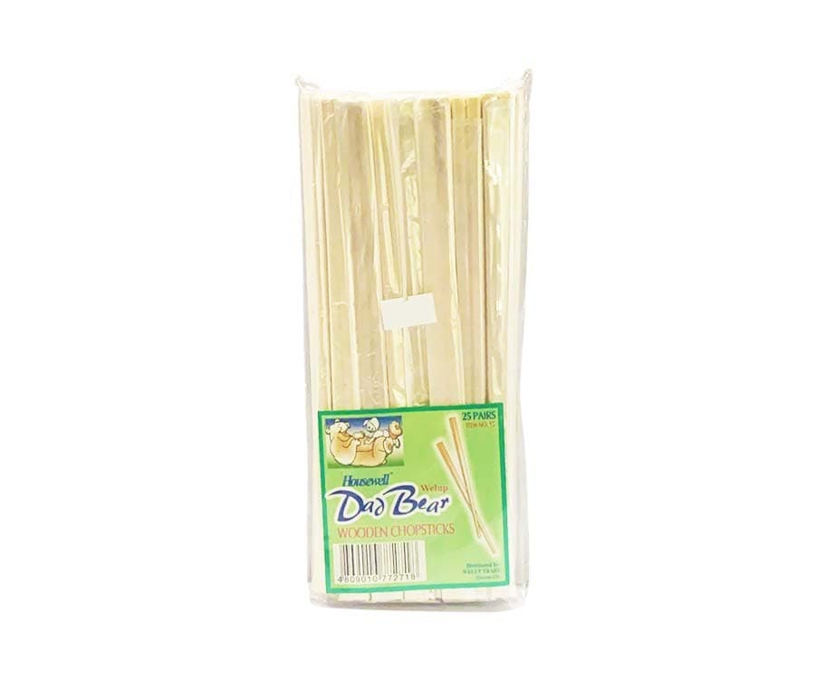 Housewell Welup Dad Bear Wooden Chopsticks 25 Pairs