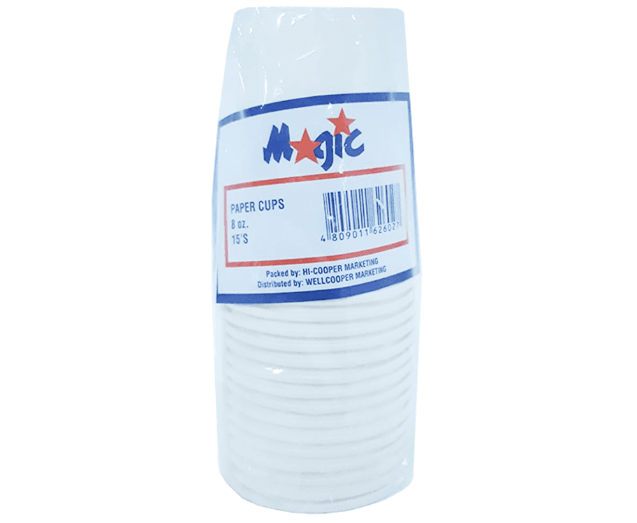 Magic Paper Cups 8oz 15 Pieces