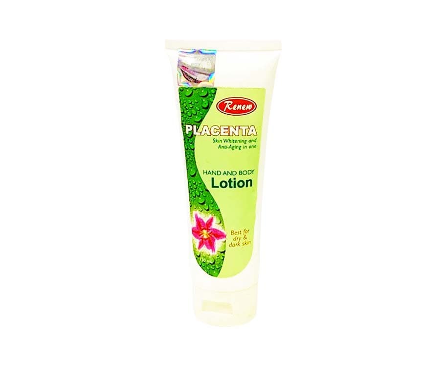 Renew Placenta Skin Whitening and Anti-Aging in One Hand and Body Lotion 120mL