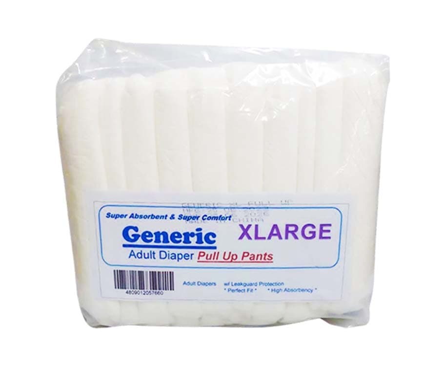 Generic Adult Diapers Pull Up Pants X-Large 10 Pieces