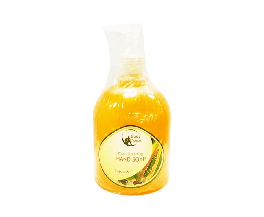 Body Herbs Moisturizing Hand Soap Papaya & Olive Oil 500mL