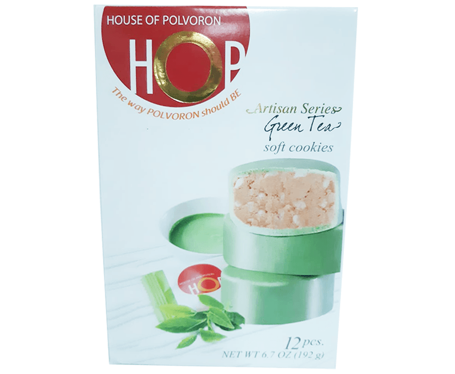House of Polvoron Artisan Series Green Tea Soft Cookies (12 Packs x 16g)