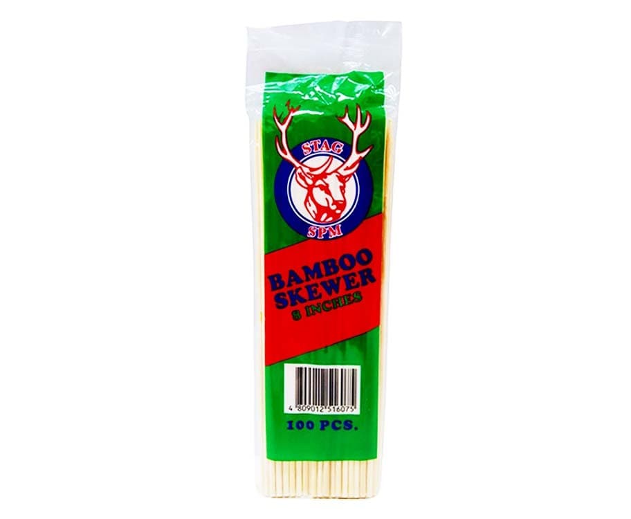 Happybee Stag Bbq Stick 8" 100pcs.