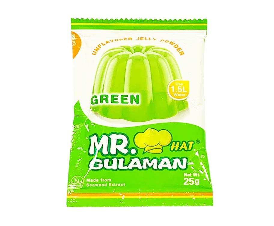 Mr. Hat Gulaman Green Unflavored Jelly Powder 25g