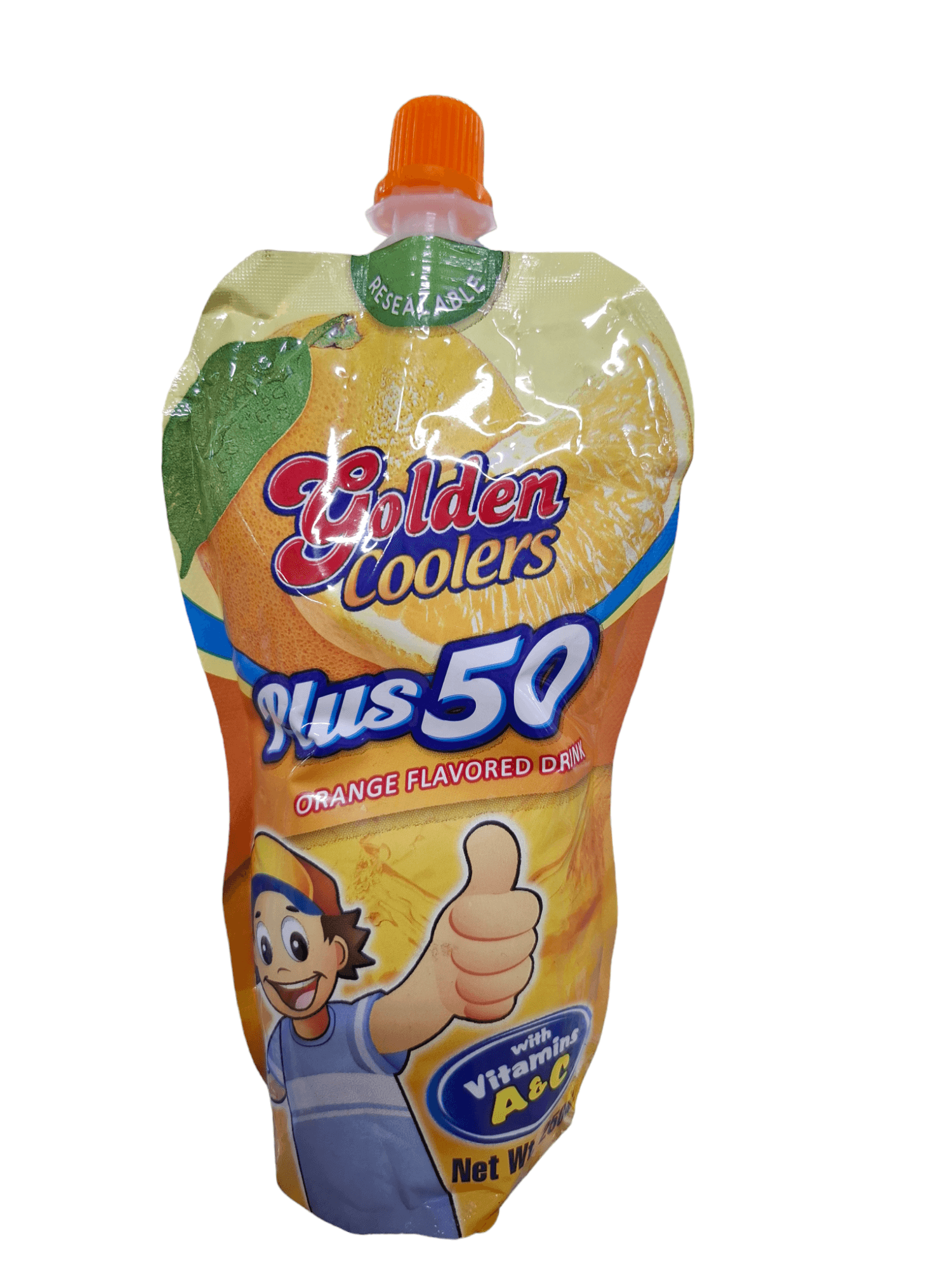 Golden Coolers Plus 50 Orange Flavored Drink 250mL
