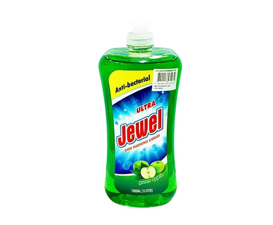 Jewel Anti-Bacterial Ultra Dishwashing Liquid Green Apple 1000mL (1L)