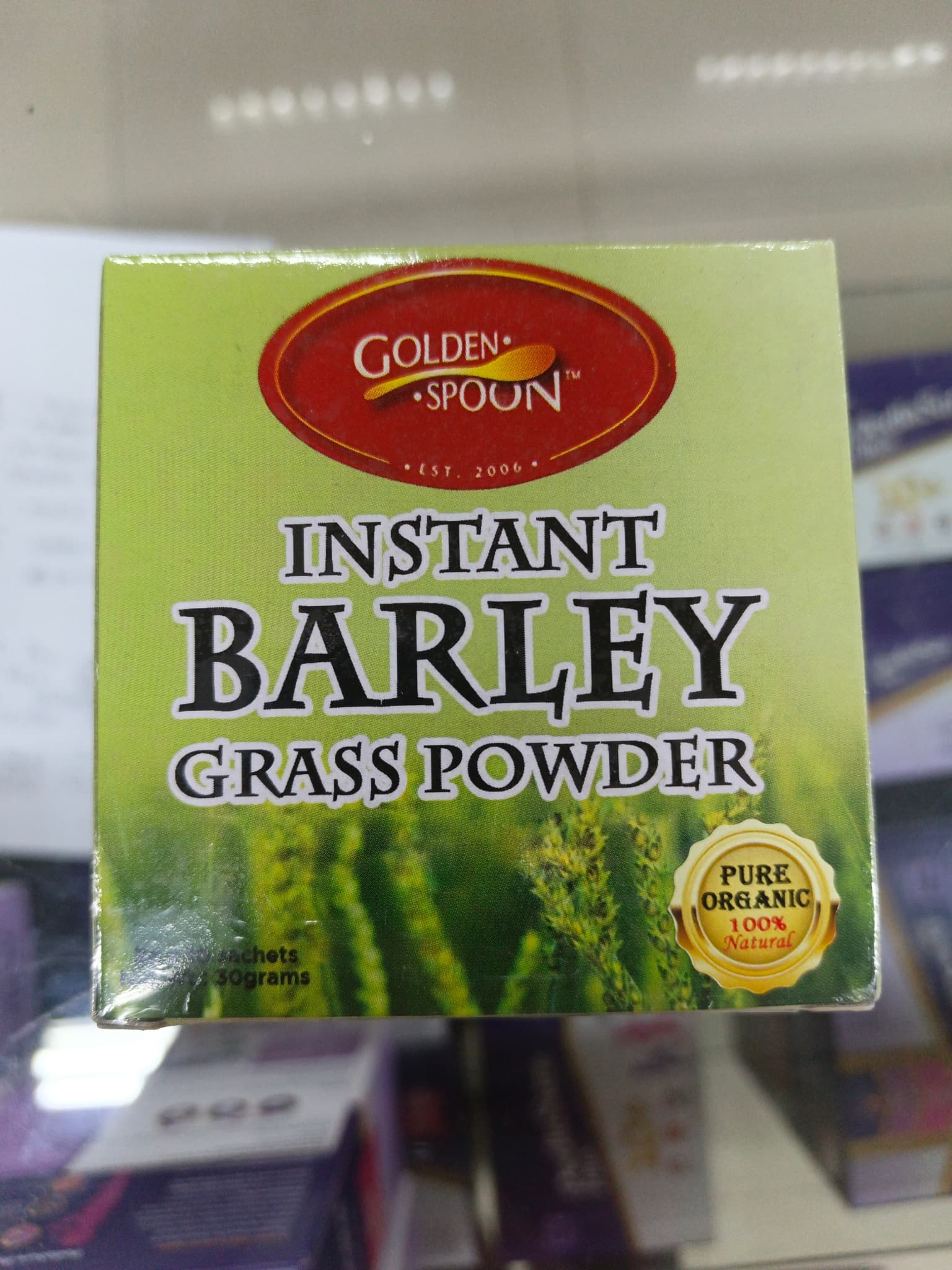 Golden Spoon Instant Barley Grass Powder 30g(10 Sachet x 3g)