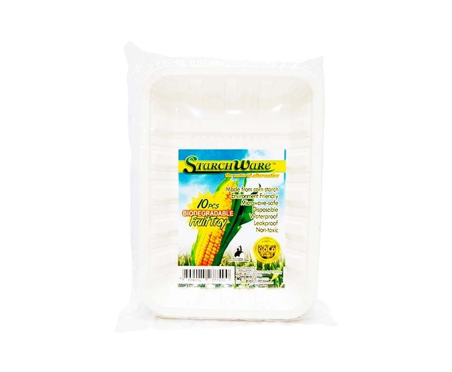 StarchWare Biodegradable Fruit Tray 10 Pieces