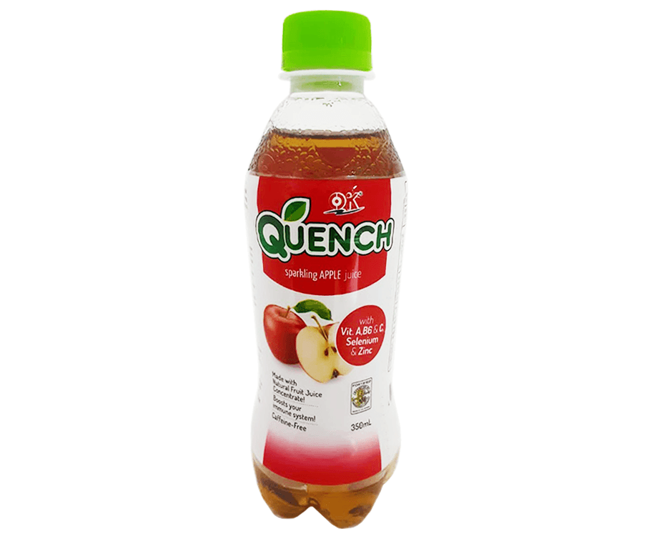 O.K. Quench Sparkling Apple Juice 350mL