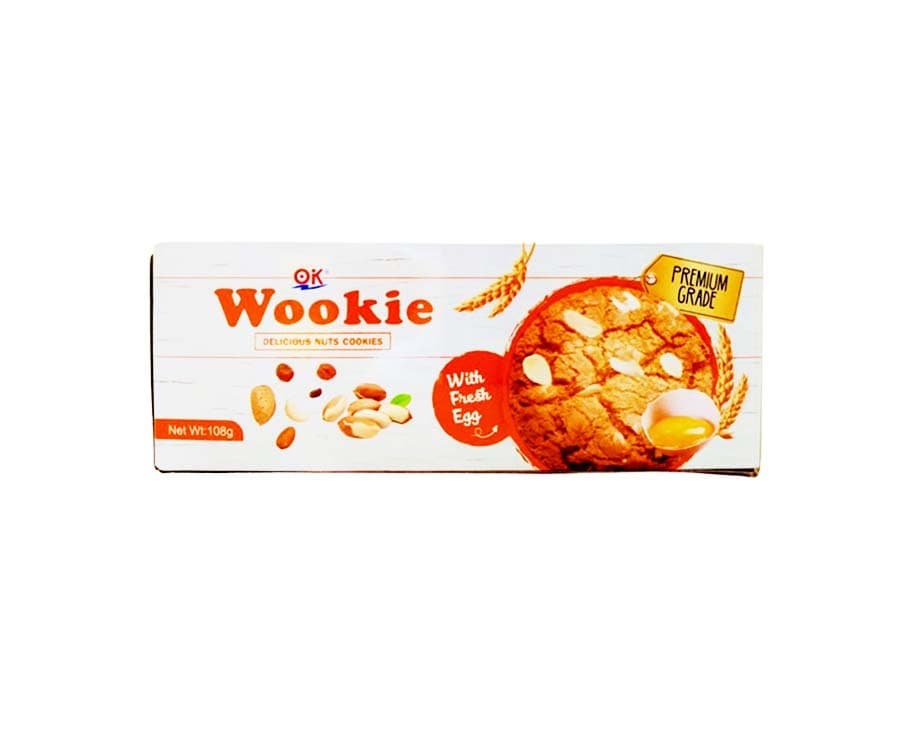 O.K. Wookie Delicious Nuts Cookies with Fresh Egg 108g