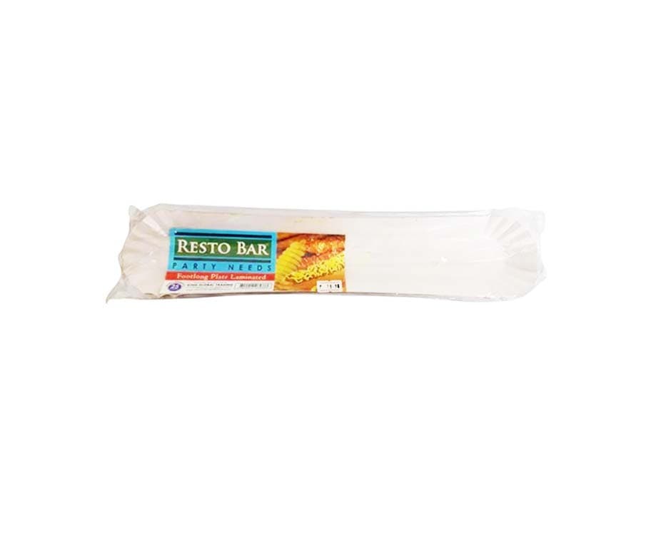 Resto Bar Party Needs Footlong Plate Laminated 25 Pieces